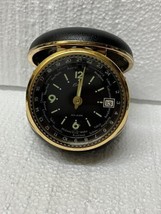 VG Vintage Elgin Bradley travel alarm clock world time Hands Move Alarm Broken - £20.57 GBP