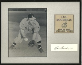 Lou  Boudreau   Authenticated  Signed  Autographed   Display  Plaque  8 X 10 &quot; - £47.39 GBP