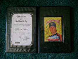1992   Jeff  Bagwell    R.O.Y  Authenticated  Signed  Autographed  Card  Display - £39.32 GBP