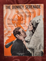 RARE Sheet Music The Donkey Serenade Jeanette Macdonald The Firefly Rudolf Friml - £12.65 GBP