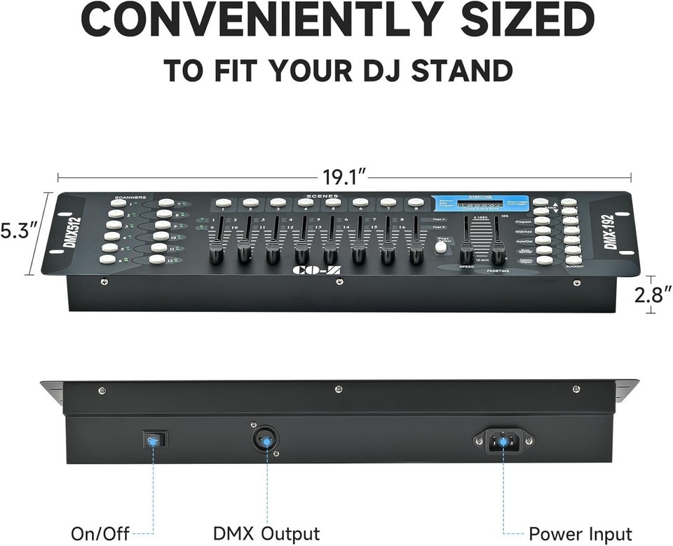 Professional Lighting Mixer Board Console with Voice Control for DJs Item image 7
