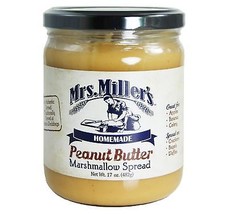 Mrs. Miller&#39;s Homemade Peanut Butter Marshmallow Spread, 2-Pack 17 oz. Jars - £19.06 GBP