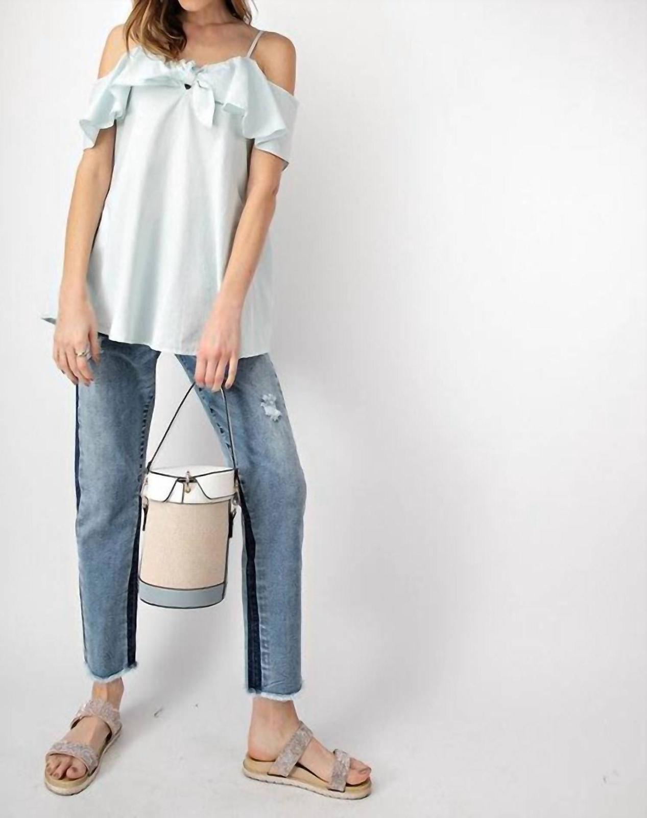 Easel Bow Off-The-Shoulder Top Size M - $34.65
