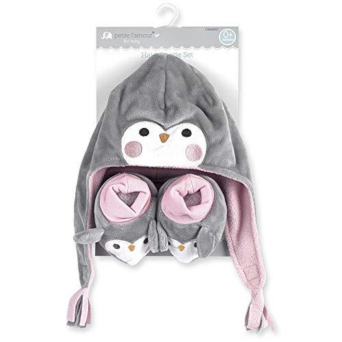 Cribmates Petite L&#39;Amour for Baby HAT &amp; Bootie Set, Pink, One Size - $7.99