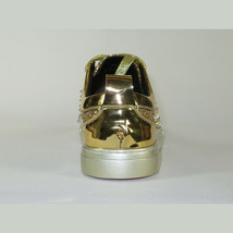 Mens Fancy Shoes By FIESSO AURELIO GARCIA, Spikes Rhine stones 2413 Gold image 6