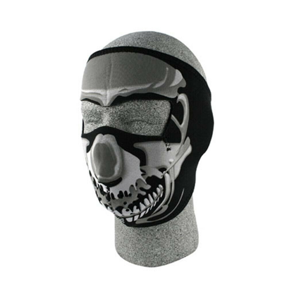 Balboa WNFM023 Neoprene Face Mask - Chrome Skull - $15.72