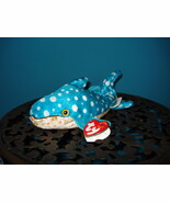 Ty Beanie Babies Poseidon The Whale Shark Near Mint w/Tags DOB 9/14/00 R... - $209.43 MXN
