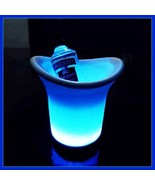 Evening Luminous Champagne Beer or Wine Chiller Plastic LED Light ICE Bu... - $88.95