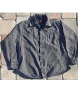 Vtg Sir Pendleton Blue Grey Check Wool Youth Dagger Point Collar Shirt L... - $393.78 MXN