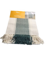 Bed Bath&amp; Beyond Our Table Woven Chevron 14in x 72” Table Runner Green/B... - £86.95 GBP