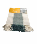 Bed Bath&amp; Beyond Our Table Woven Chevron 14in x 72” Table Runner Green/B... - $152.58 CAD