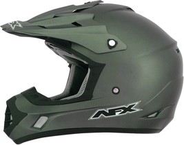AFX Adult OffRoad FX-17 Solid Helmet Solid Colors Flat Olive Md - £79.89 GBP