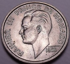 Unc Monaco 1956-A 100 Francs~Only Year Ever Minted~Free Shipping - £22.45 GBP