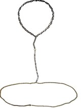 Gunmetal and Gold Body Chain, Waist Belly Chain with Necklace Attached - £27.65 GBP