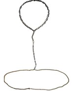 Gunmetal and Gold Body Chain, Waist Belly Chain with Necklace Attached - £27.73 GBP