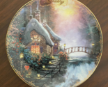 Thomas Kinkade&#39;s Simpler Times Decorative Plate February Sweetheart Cott... - £7.84 GBP