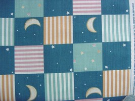 Daisy Kingdom Smooth Sailing Moon Stars Fabric Oop - £22.38 GBP