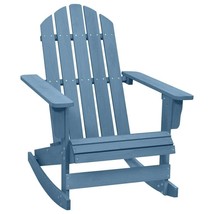 Garden Rocking Chair Blue Solid fir wood Regular - $2,975.67 MXN