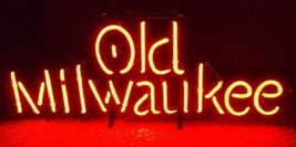 Old Milwaukee Lager Beer Neon Sign 16&quot;x12&quot; - £109.05 GBP