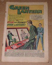 Green Lantern Comic Book Vintage 1962 - $12.99