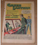 Green Lantern Comic Book Vintage 1962 - £9.75 GBP