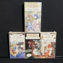 Beatrix Potter Movie Lot Of 4 VHS Peter Rabbit Benjamin Bunny Samuel Whiskers - £10.07 GBP