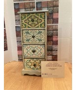 SHABBY CHIC 4 DRAWER APOTHECARY CHEST - Storage Jewelry - $65.85 CAD