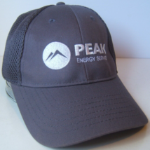 Peak Energy Services Hat Gray L/XL Stretch Fit Trucker Cap - $14.11