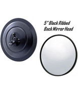 5&quot; Black Ribbed Exterior Door Round Rear View Mirror Head 1947-1972 Chev... - €7,56 EUR
