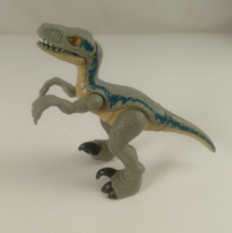 Imaginext Dinosaur Blue Velociraptor Raptor Dino From Jurassic Park Worl... - $4.84