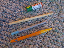 VINTAGE SOVIET USSR RUSSIAN 3 BASIC ROLLER BALL PENS 1975 SET #2 - $4.94