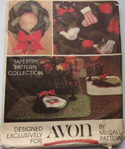 McCall Avon Tapestry Pattern Christmas Collection Holiday Craft Designs ... - $4.99