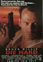 Die Hard Signed Movie Poster - $180.00
