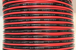 20 Gauge 30&#39; ft SPEAKER WIRE Red Black Cable Car Audio Home Stereo 12V D... - $9.78