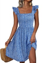 Summer Dresses for Women 2024 Floral Womens Casual Dresses Short Beach Dress - £20.32 GBP