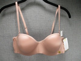 Womens Adrienne Vittadini Underwire Bra Size 36C 5 Ways To Wear Peach NWT Padded - £9.71 GBP