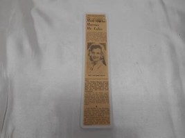 Old Vtg February 28,1955 El EAN Or Marko &amp; Thomas Lalos Newspaper Wedding Annoucem - £23.73 GBP