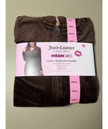Juicy Couture Mean Girls Classic Velour Zip Up Hoodie Women’s S Coco Sugar - $407.75 MXN