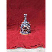 Las Vegas Raised Relief Bell, Vintage Blue White Souvenir, Collectible Gift - $14.85