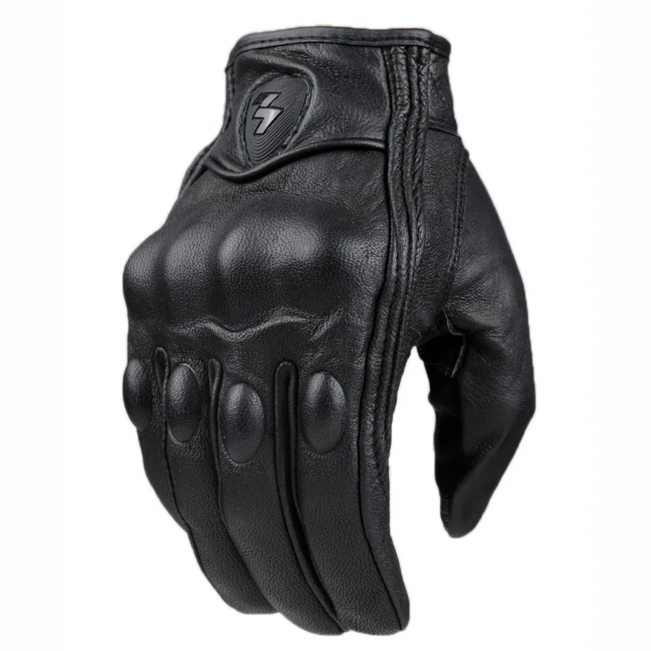 Motorcycle Gloves Men Women Moto Leather Carbon Cycling Winter Gloves Mo... - $20.25+