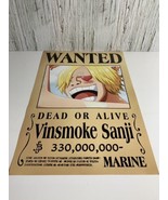 Wanted Dead Or Alive Vinsmoke Sanji Marine Anime Poster One Piece Manga ... - £15.15 GBP