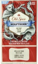 Old Spice Wolfthorn Bar Soap Package Of 6 Bars New Discontinued Scent 23... - £35.20 GBP