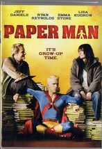 Paper Man (DVD, 2011) Jeff Daniels, Lisa Kudrow, Ran Reynolds, Emma Stone - £4.78 GBP