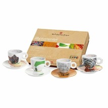 ILLY Art Collection - Sustain Art 2 Espresso - 4 Cappuccino Cups Gift Set Box - £234.27 GBP