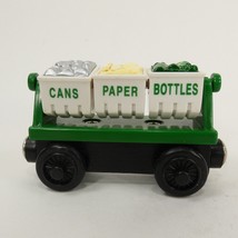 Thomas The Train Recycling Bins Cargo Car Wooden Track cans paper bottles WYKL5 - £6.33 GBP