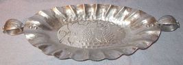 World Hand Forged Hammered Aluminum Grape Pattern Two Handled Tray 17 x 6 inch - £7.95 GBP