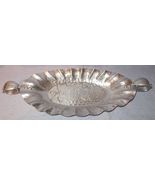 World Hand Forged Hammered Aluminum Grape Pattern Two Handled Tray 17 x ... - £7.82 GBP
