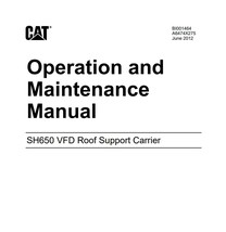 CATERPILLAR SH650 VFD Roof Support Carrier Manual FLASH DRIVE OR PDF! - $29.65