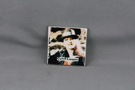 Vintage Band Pin - Cyndi Lauper Sepia Picture - Paper Pin  - $19.00