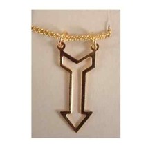 Funky Retro Vintage Arrow Pendant Necklace Amulet New Charm Costume Jewelry Gold - £3.90 GBP